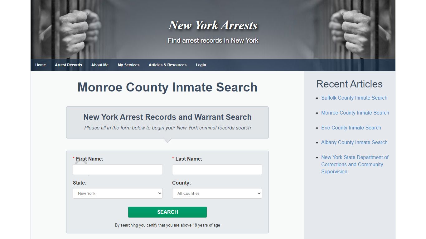 Monroe County Inmate Search - New York Arrests